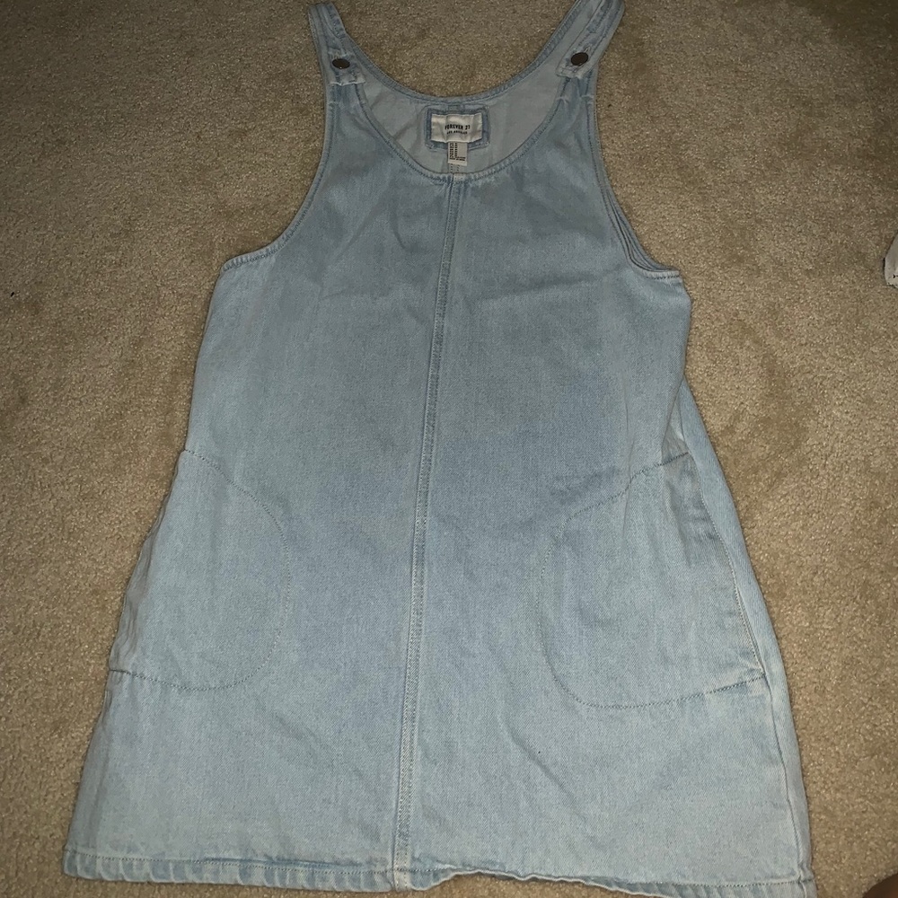 Overall jean dress